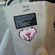 Load image into Gallery viewer, American traditional tattoo flash Jlynntaylor Nude Front Heart watercolor Sticker.