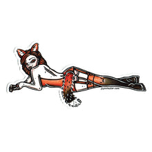 Load image into Gallery viewer, Red Fox Pinup Sticker