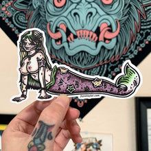 Load image into Gallery viewer, Starfish Mermaid Pinup Sticker
