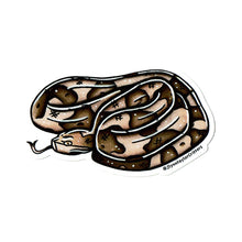 Load image into Gallery viewer, American traditional tattoo flash Copperhead Snake sticker.