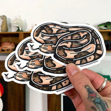 Load image into Gallery viewer, American traditional tattoo flash Copperhead Snake sticker.