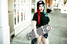 Load image into Gallery viewer, American traditional tattoo flash stipple scrunch butt bikini butt heart mesh snapback hat.