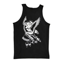 Load image into Gallery viewer, Tattoo style eagle and pinup tank top.