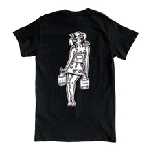 Load image into Gallery viewer, American traditional tattoo flash Moonshiner pinup tee.