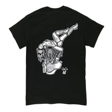 Load image into Gallery viewer, Tattoo style harley panhead engine pinup tee shirt.