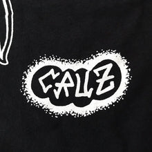 Load image into Gallery viewer, Close up of etters reading Cruz on black t-shirt.