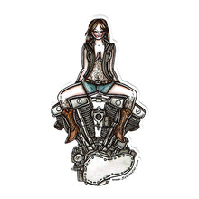 Load image into Gallery viewer, Harley Engine Pinup Sticker Set