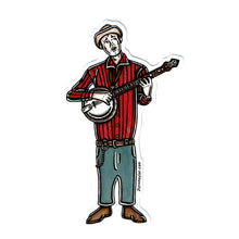 Load image into Gallery viewer, American traditional tattoo flash David Akeman (Stringbean) watercolor sticker.