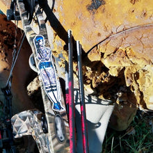 Load image into Gallery viewer, American Traditional tattoo flash West Coast Skateboard Pinup watercolor sticker.