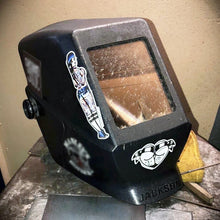 Load image into Gallery viewer, American Traditional tattoo flash West Coast Skateboard Pinup watercolor sticker.