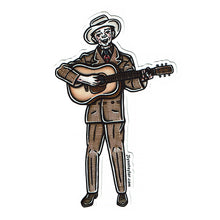 Load image into Gallery viewer, American traditional tattoo flash illustration Hiram &quot;Hank&quot; Williams. Sr watercolor sticker.
