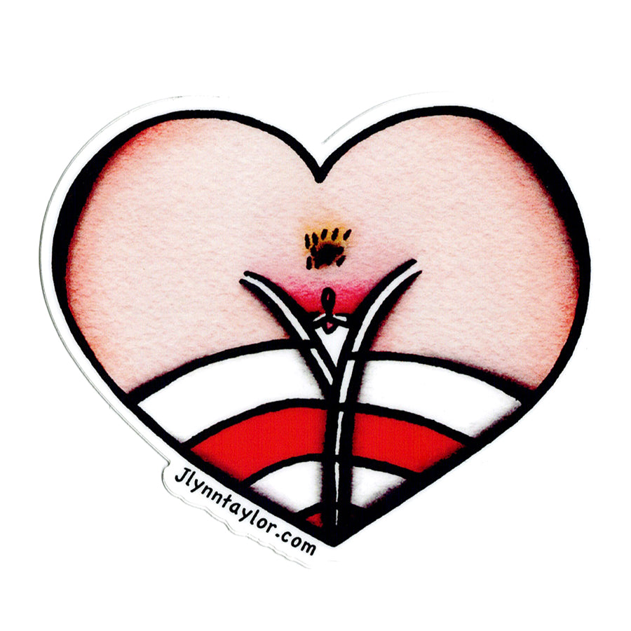 American traditional tattoo flash Nude Tube Sock Front Heart watercolor Sticker.
