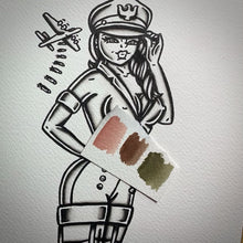 Load and play video in Gallery viewer, Bomber Pinup Original Painting
