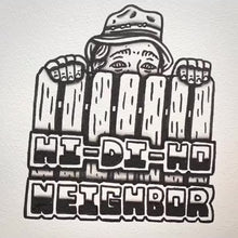 Load and play video in Gallery viewer, American traditional tattoo flash Wilson Home Improvement Hi Di Ho Neighbor watercolor painting. 
