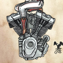 Load image into Gallery viewer, Milwaukee-Eight Engine Pinup Print
