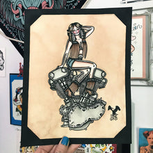 Load image into Gallery viewer, Knucklehead Engine Pinup Print
