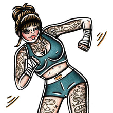 Load image into Gallery viewer, Bare Knuckle Boxer Pinup Original Painting
