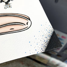 Load image into Gallery viewer, American Traditional tattoo flash sexy traditional tassel burlesque pinup spitshade painting.
