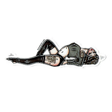Load image into Gallery viewer, American traditional tattoo flash Flashdance Pinup Watercolor sticker.
