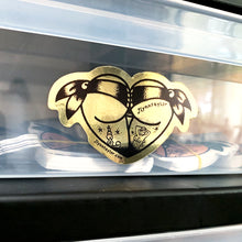 Load image into Gallery viewer, Scrunch Butt Heart Gold Foil Sticker
