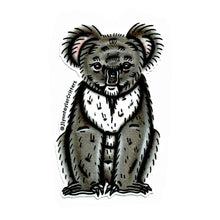 Load image into Gallery viewer, American traditional tattoo flash Koala wildlife watercolor sticker.
