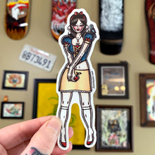 Load image into Gallery viewer, American Traditional tattoo flash sexy Snow White pinup sticker.
