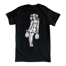 Load image into Gallery viewer, American traditional tattoo flash Moonshiner pinup tee.
