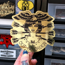 Load image into Gallery viewer, Out Of Order Gold Foil Sticker
