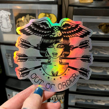 Load image into Gallery viewer, Out Of Order Rainbow Foil Sticker
