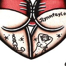 Load image into Gallery viewer, Pink Scrunch Butt Heart Original Painting
