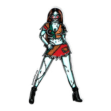 Load image into Gallery viewer, American traditional tattoo flash Ragdoll Sally Pinup watercolor sticker.

