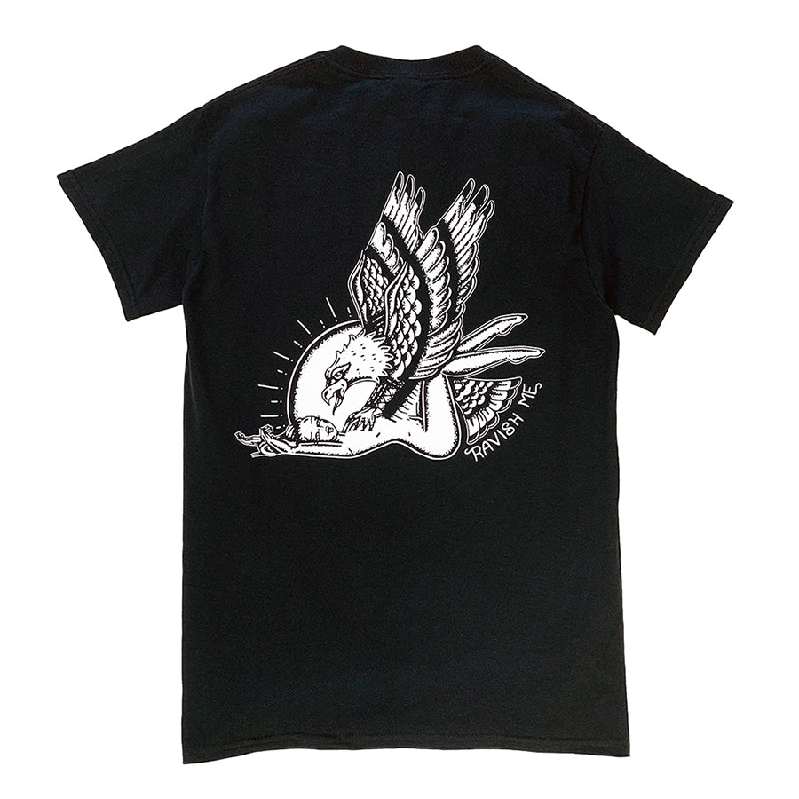 American Traditional Tattoo Flash Eagle and Pinup T-Shirt.