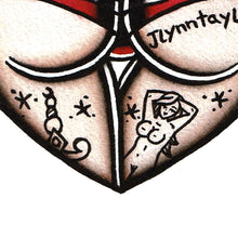 Load image into Gallery viewer, Red Scrunch Butt Heart Original Painting
