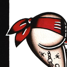 Load image into Gallery viewer, Red Scrunch Butt Heart Original Painting
