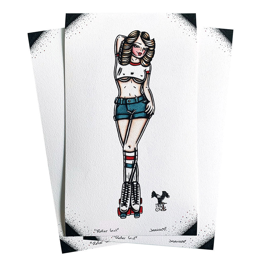 Roller Girl Print