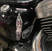 Load image into Gallery viewer, American traditional tattoo flash Rope Bondage Pinup watercolor sticker.
