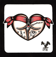 Load image into Gallery viewer, Pink Scrunch Butt Heart Original Painting
