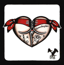 Load image into Gallery viewer, Red Scrunch Butt Heart Original Painting
