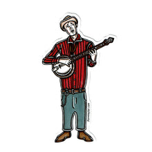 Load image into Gallery viewer, American traditional tattoo flash David Akeman (Stringbean) watercolor sticker.
