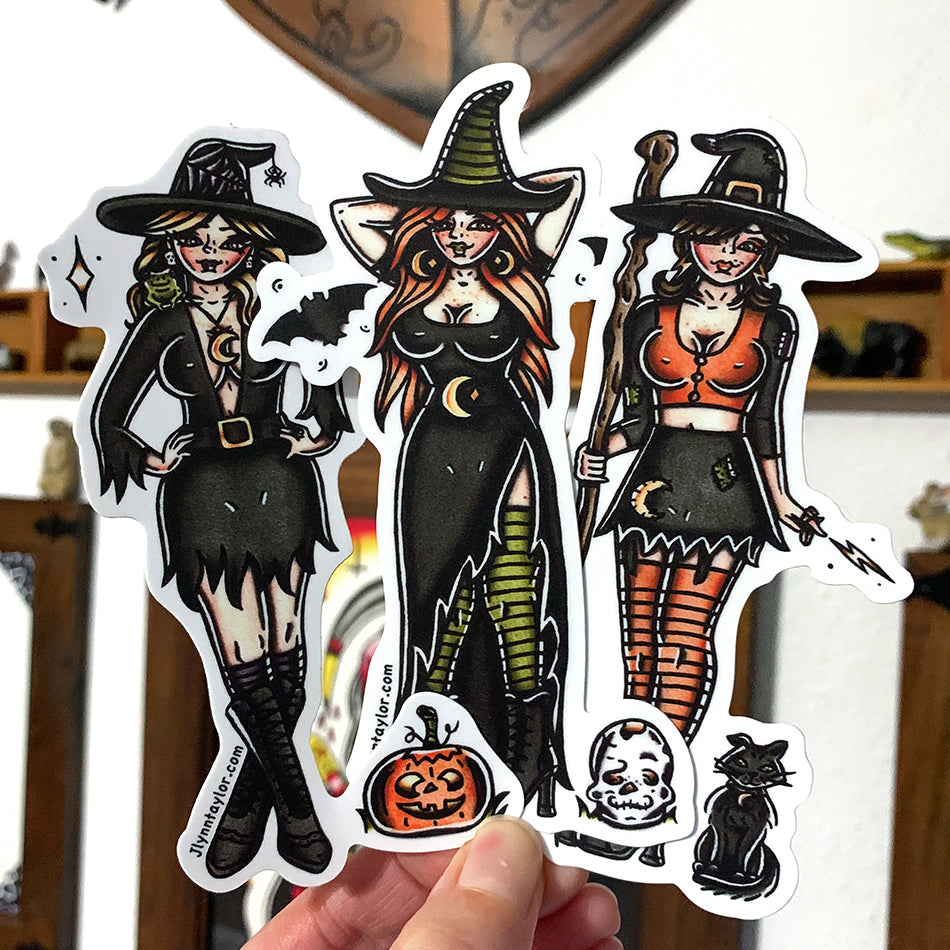 Witchy Vinyl Sticker 3 Witchy Sticker Witch Sticker Magic Sticker Witch  Gift Witchy Gift Witch Decal Beginner Witch Decor 