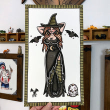 Load image into Gallery viewer, Witch and Skull Original Painting

