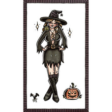 Load image into Gallery viewer, Witch and Pumpkin Original Painting
