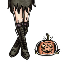 Load image into Gallery viewer, Witch and Pumpkin Original Painting
