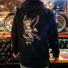 Load image into Gallery viewer, Full Color Eagle Pinup Mens Pullover Hoodie
