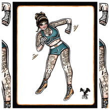 Load image into Gallery viewer, Bare Knuckle Boxer Pinup Original Painting
