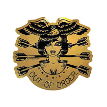 Load image into Gallery viewer, Out Of Order Gold Foil Sticker
